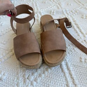 SODA platform espadrille sandals